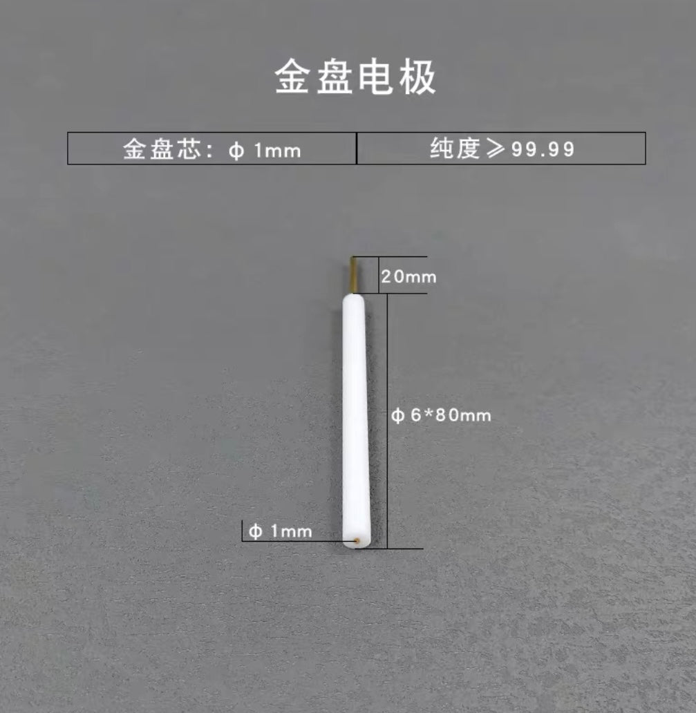 High-Purity Gold Disk Counter Electrode for Electrochemical Three-Electrode Experiments
