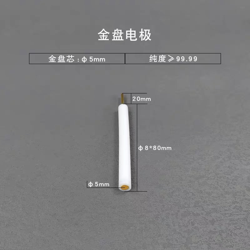 High-Purity Gold Disk Counter Electrode for Electrochemical Three-Electrode Experiments